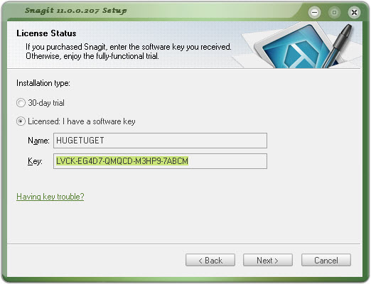 snagit 11 full version with serials and keys